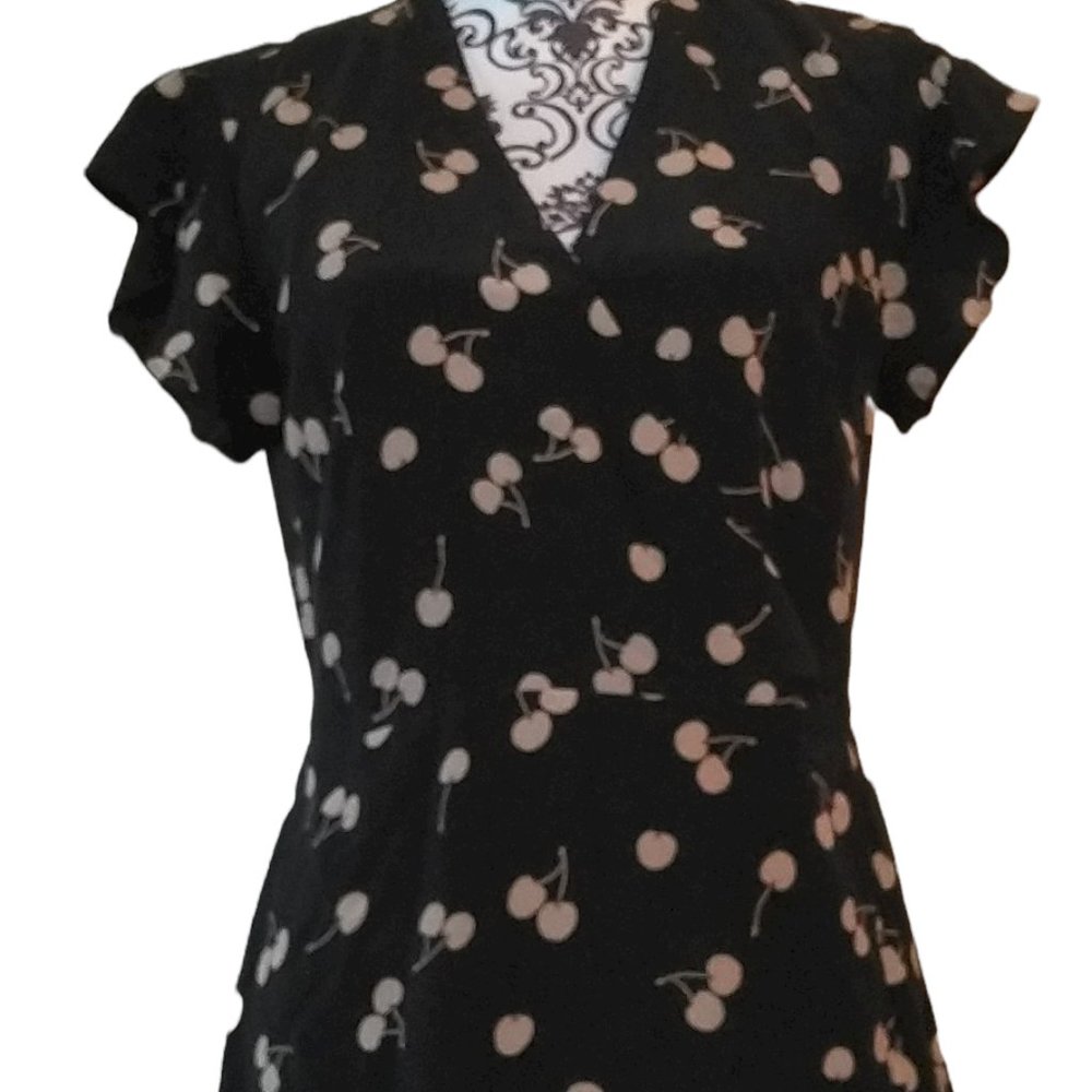 Black wrap dress